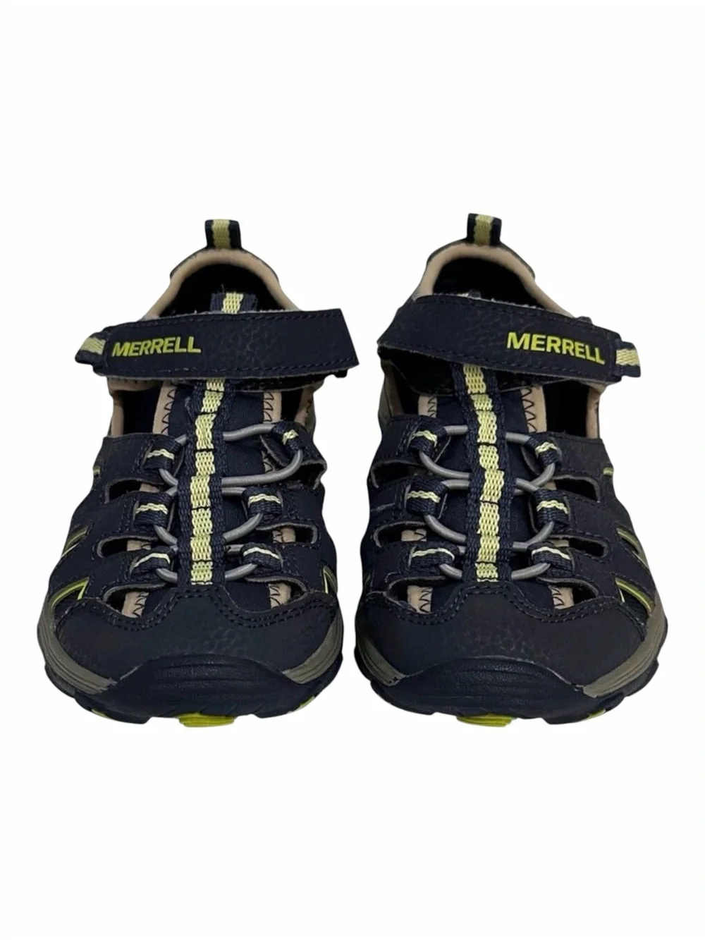 Merrell gray‎ and green unisex boy or girl sandals size 13